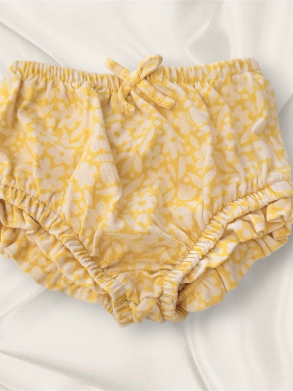 wonder nation Yellow Floral Diaper Cover Bloomers